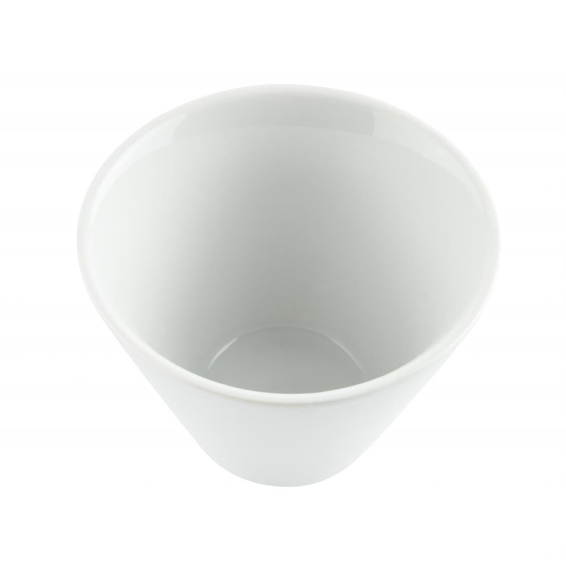 Olympia Whiteware Conical Ramekins White 110mm (6 Pack)