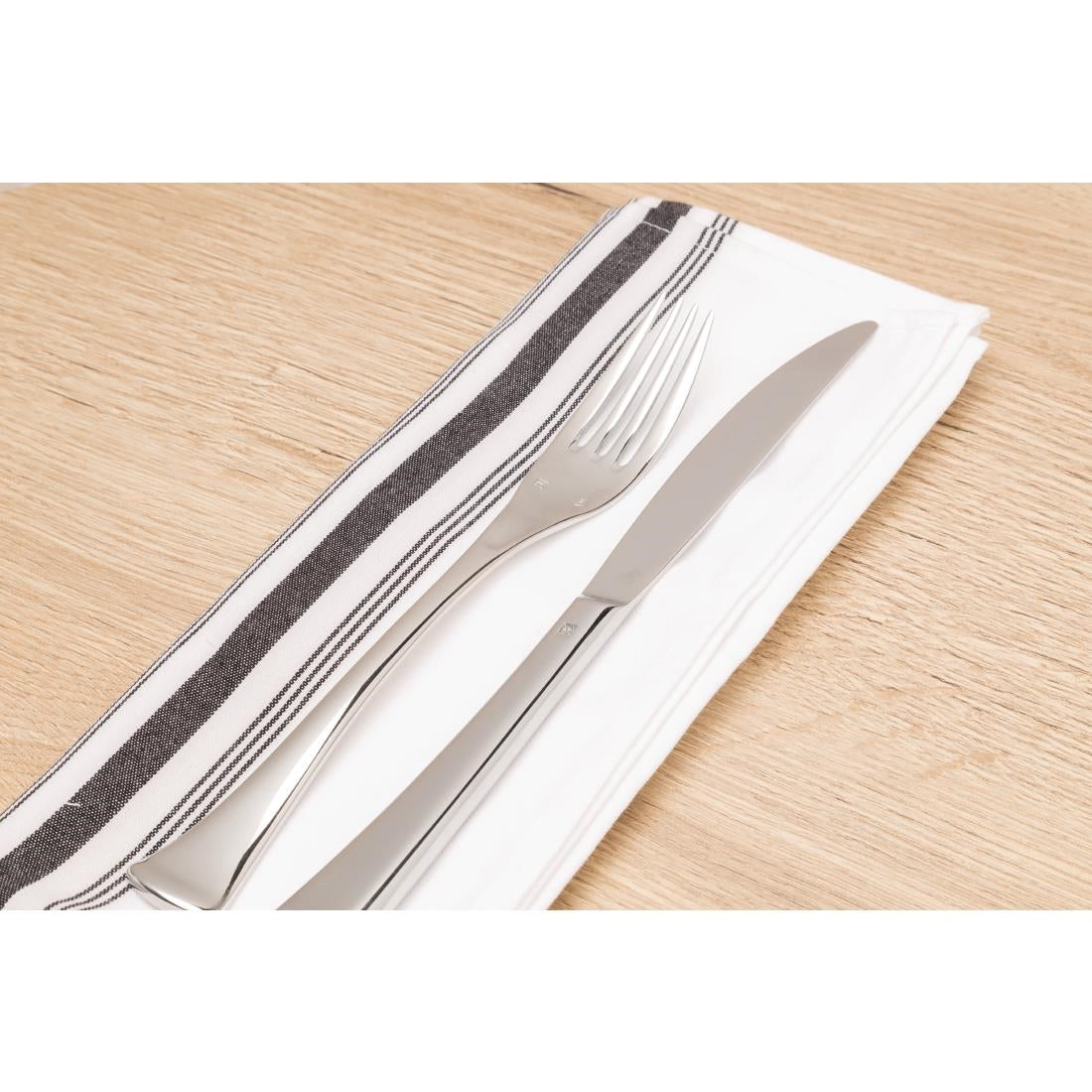 Bistro Table Napkins Black Stripe (10 Pack)