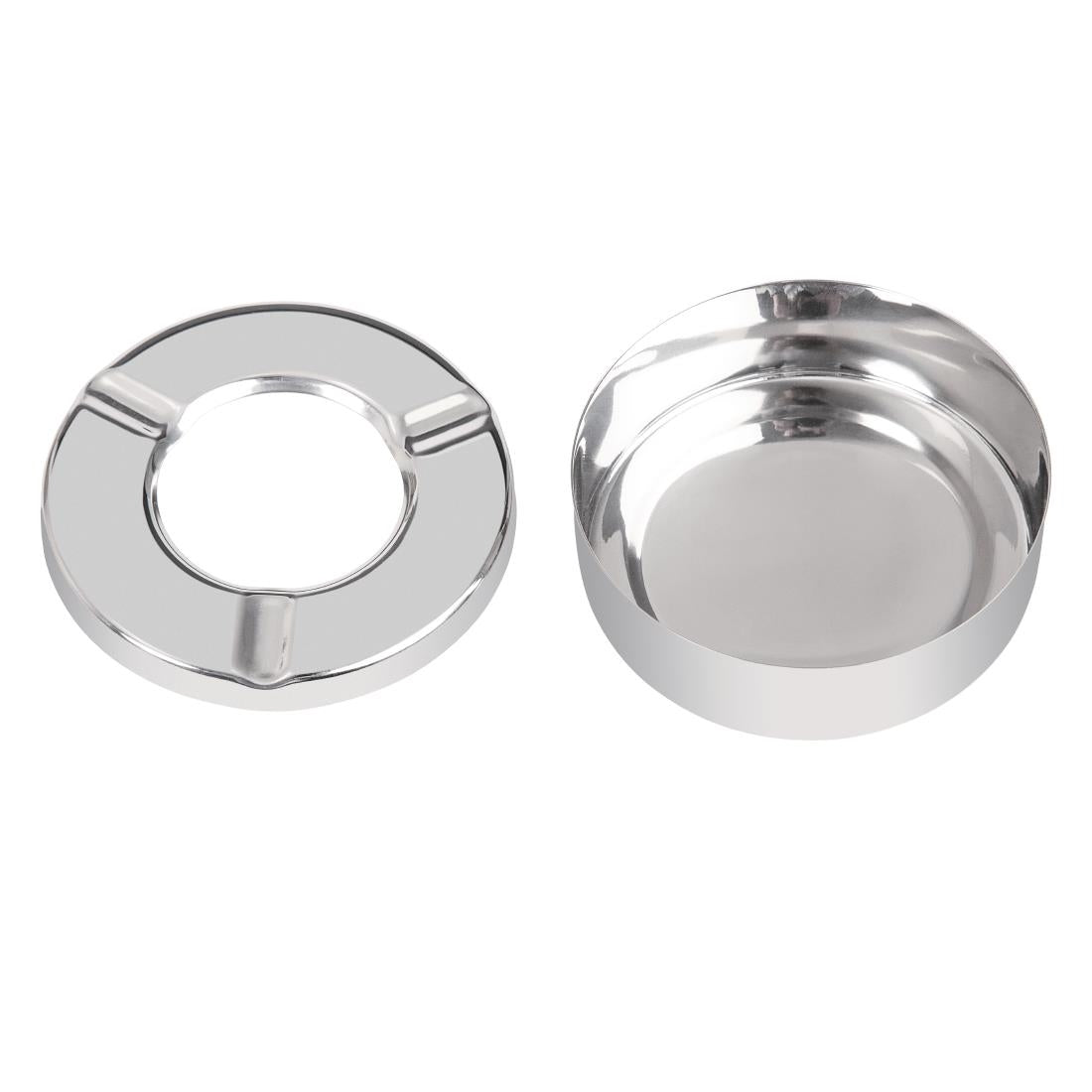 Olympia Stainless Steel Windproof Ashtray 90mm (6 Pack)