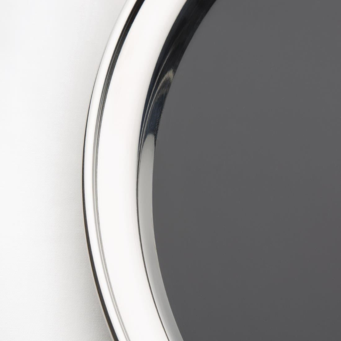 Olympia Stainless Steel Round Non-Slip Bar Tray 355mm