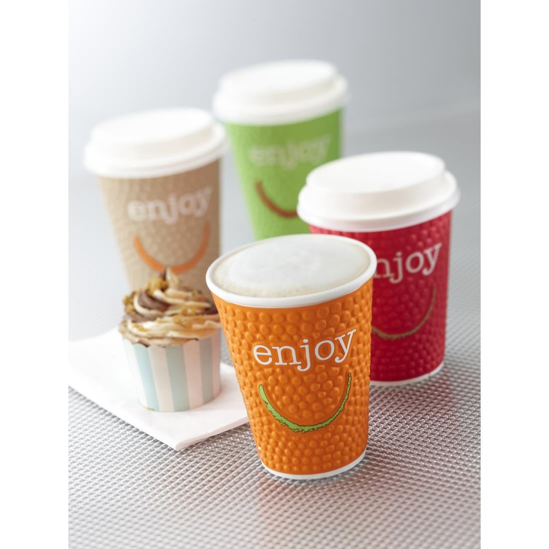 Huhtamaki Enjoy Double Wall Disposable Hot Cups 340ml / 12oz (680 Pack)