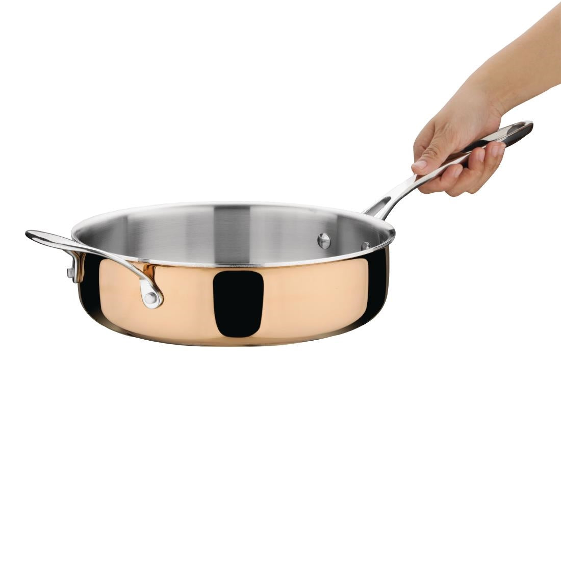 Vogue Copper Tri-Wall Sauté Pan 24cm