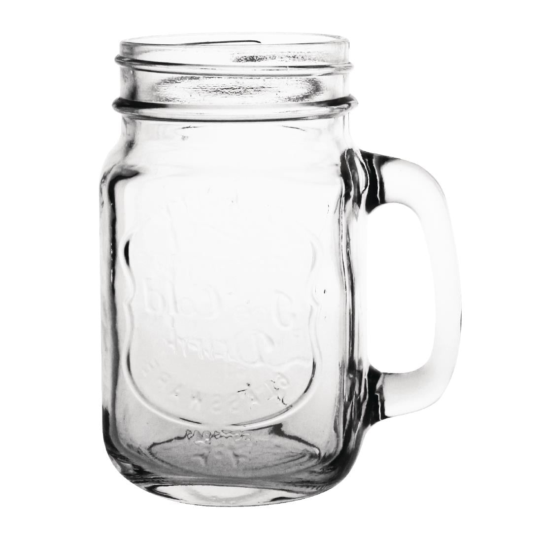 Olympia Handled Mason Jars 450ml (12 Pack)