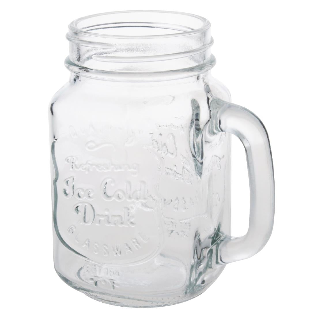 Olympia Handled Mason Jars 450ml (12 Pack)