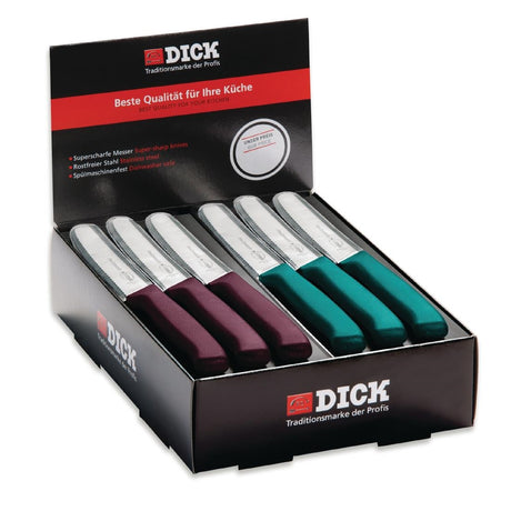 Dick Countertop 40-Piece Utility Knife Box Purple and Turquoise