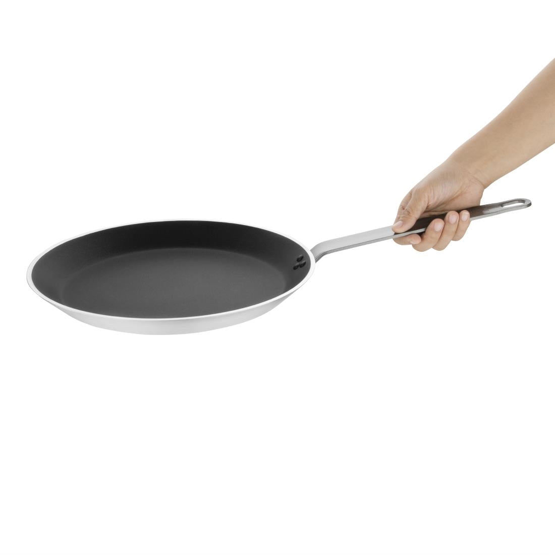 Vogue Platinum Plus Anodised Aluminium Non-Stick Teflon Crepe Pan 30cm