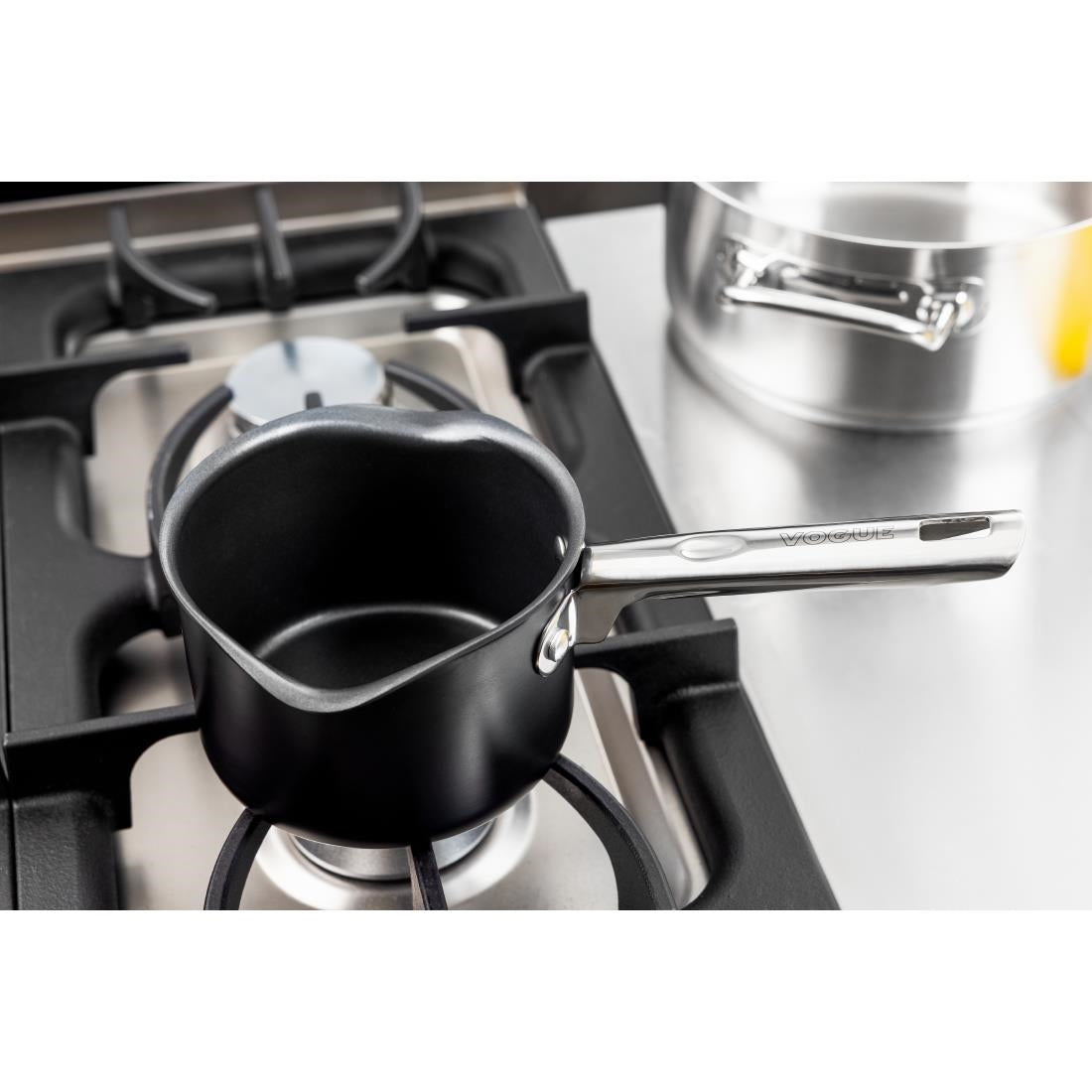 Vogue Aluminium Non-Stick Milk Pan 14cm