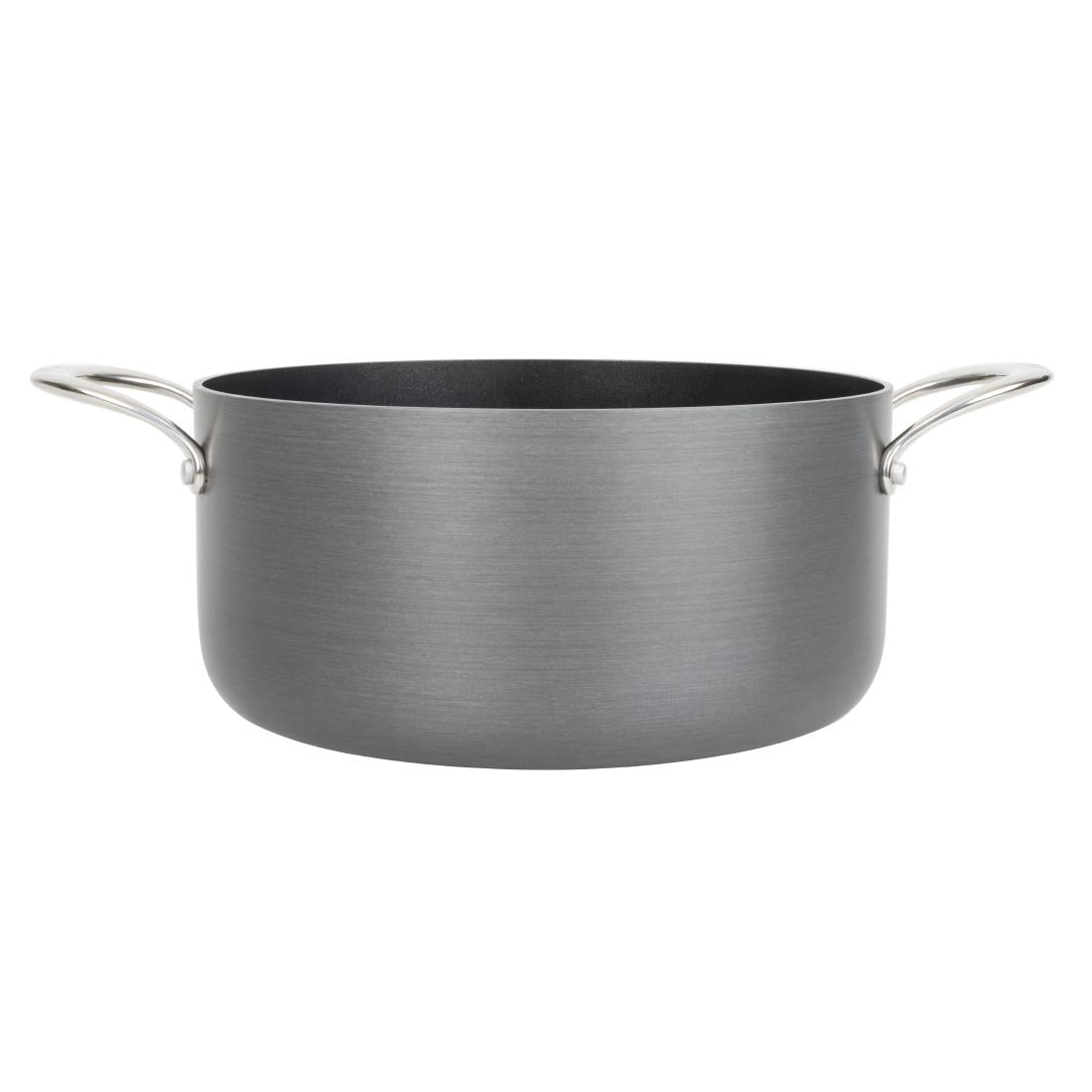 Vogue Anodised Aluminium Non-Stick Casserole Pan 24cm