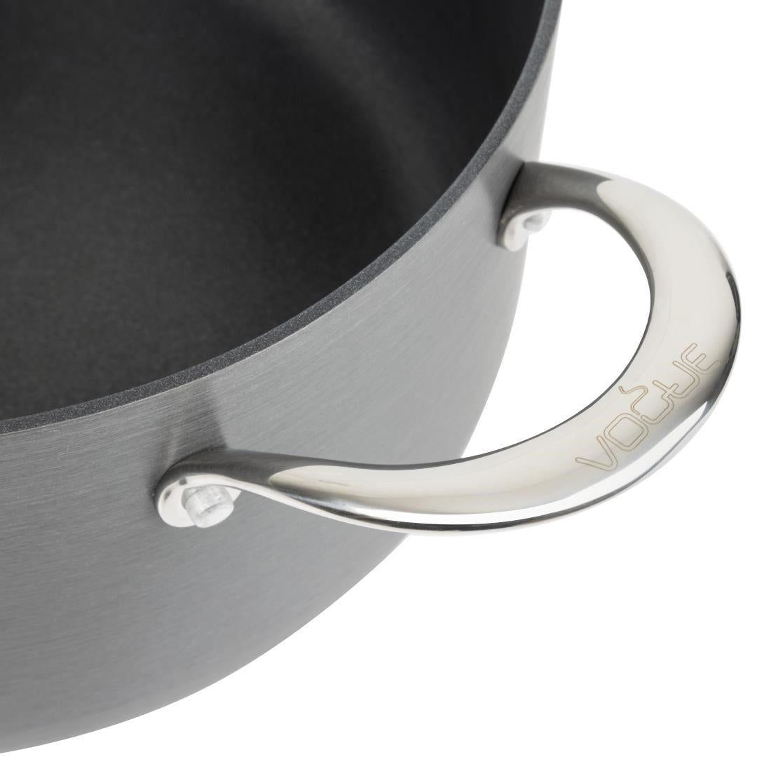 Vogue Anodised Aluminium Non-Stick Casserole Pan 24cm