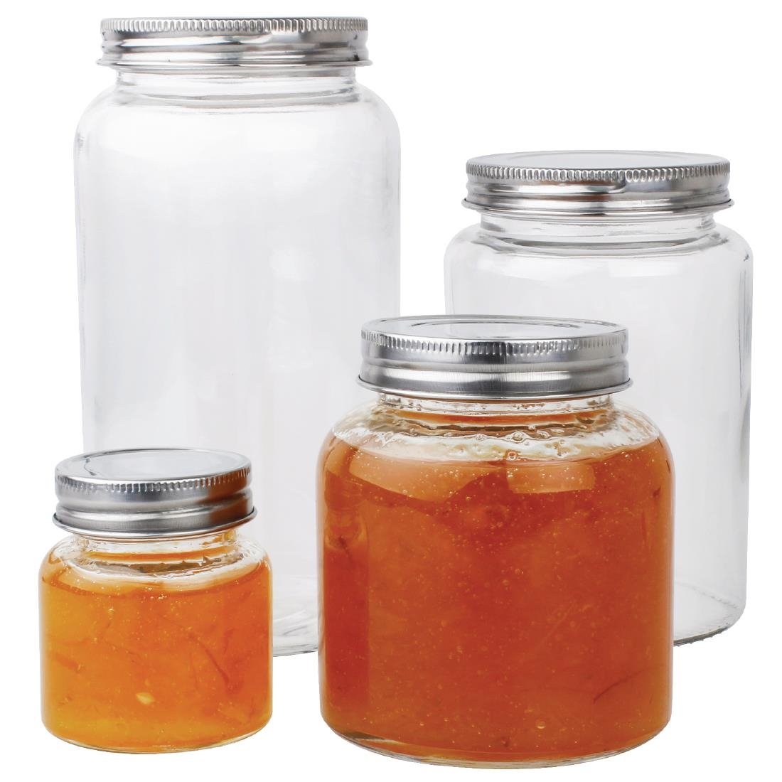 Vogue Glass Screw Top Preserving Jar 800ml (6 Pack)
