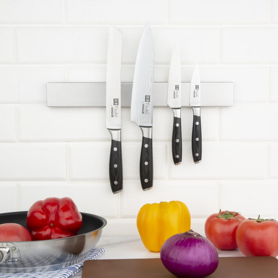 Vogue Magnetic Knife Rack 450mm