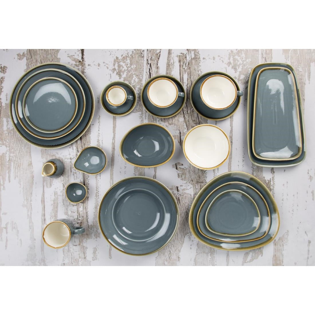 Olympia Kiln Ocean Coupe Plates 180mm (6 Pack)