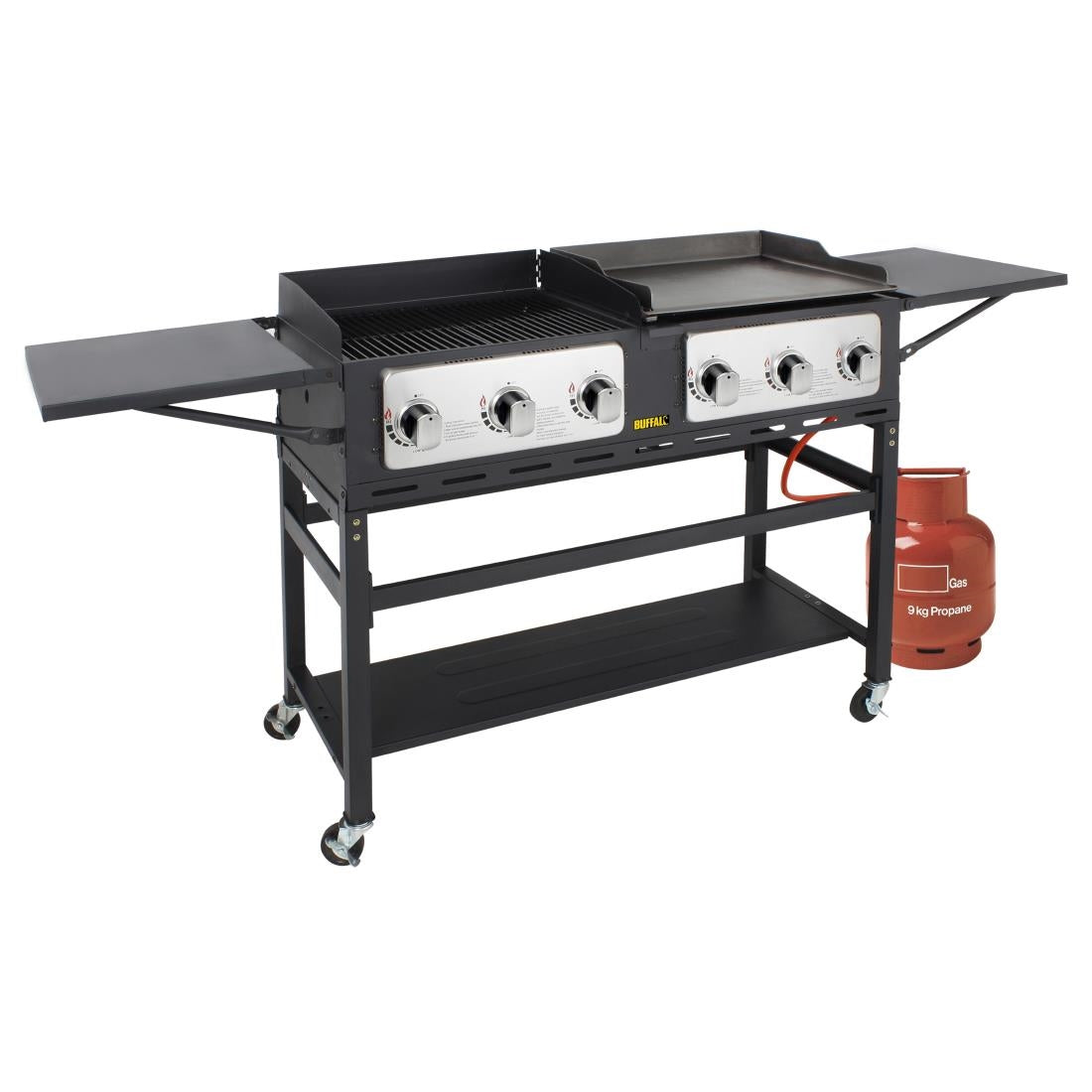 Buffalo 6 Burner Combi BBQ Grill and Griddle