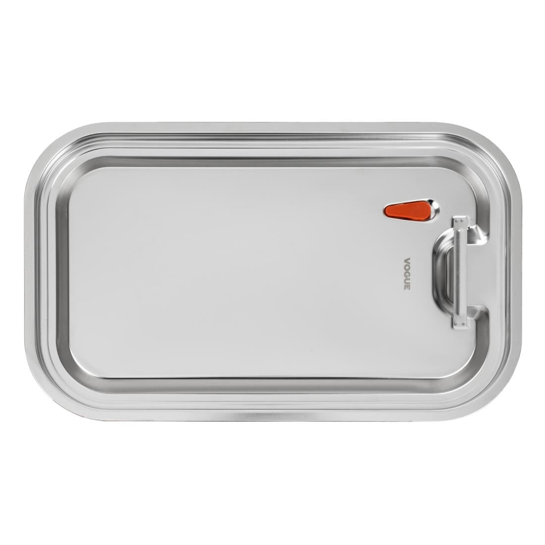 Vogue Stainless Steel and Silicone Sealable 1/1 Gastronorm Lid