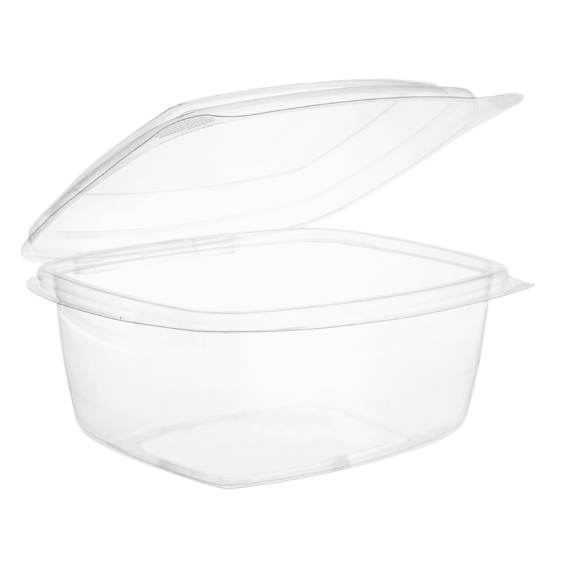 Vegware Compostable PLA Hinged-Lid Deli Containers 473ml / 16oz (300 Pack)