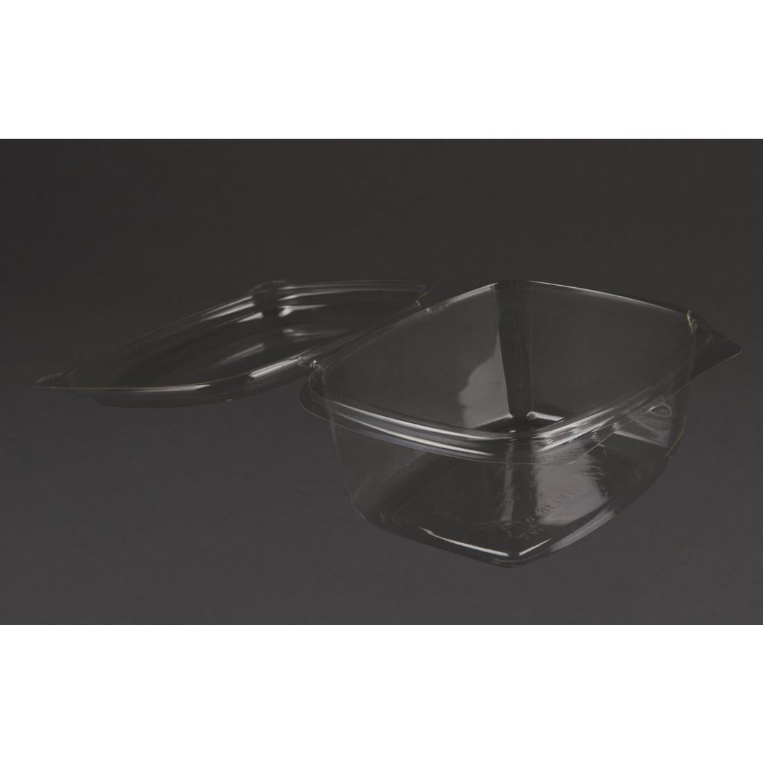 Vegware Compostable PLA Hinged-Lid Deli Containers 473ml / 16oz (300 Pack)