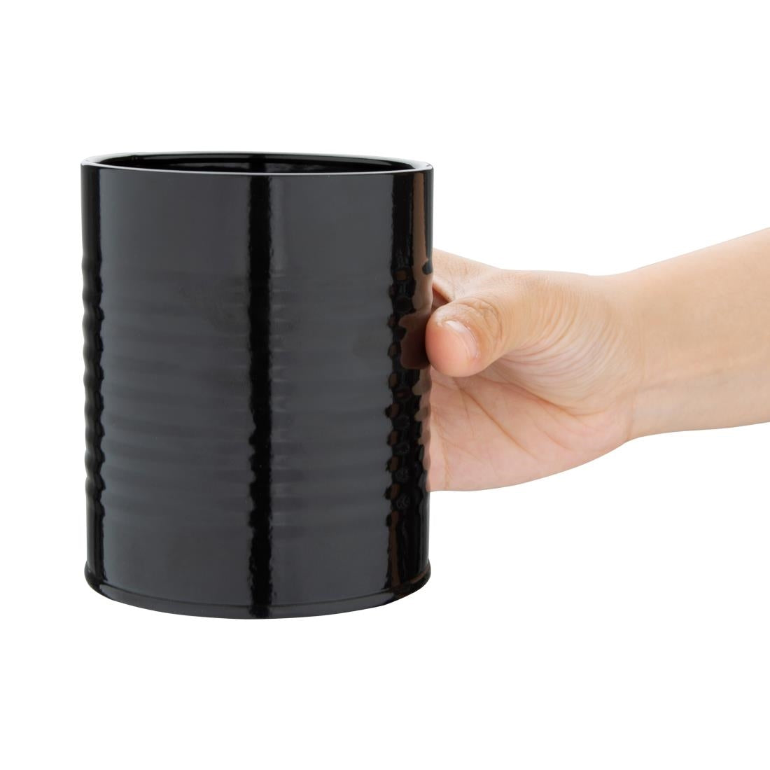 Olympia Galvanised Steel Table Tidy Black