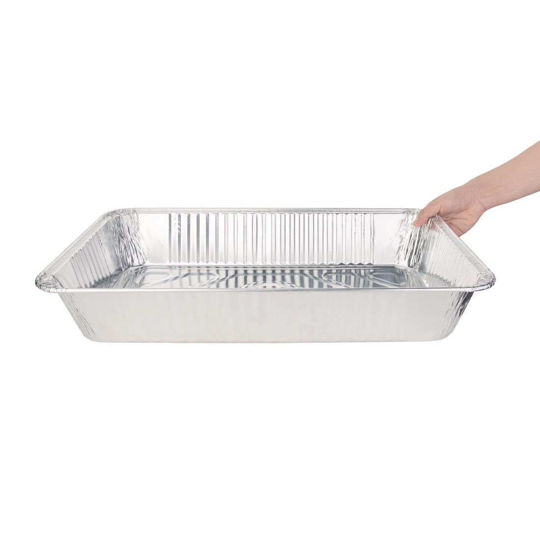 Fiesta Recyclable Foil 1/1 GN Containers 78mm (5 Pack)