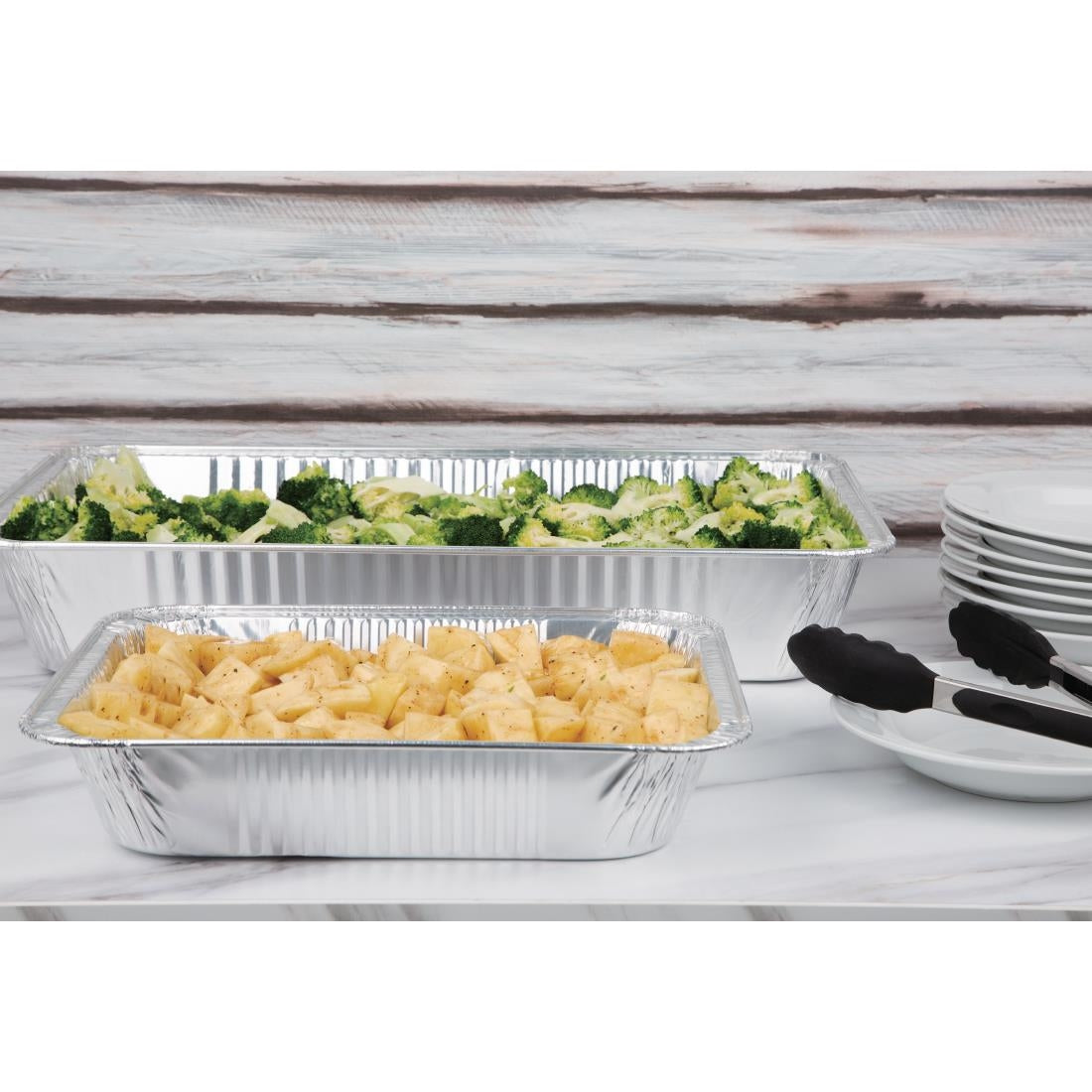 Fiesta Recyclable Foil 1/2 GN Containers 67mm (5 Pack)
