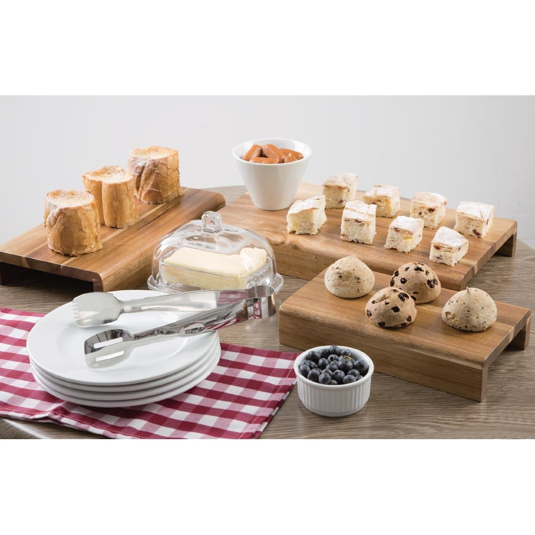 Olympia Acacia Wood Riser Set (3 Pack)