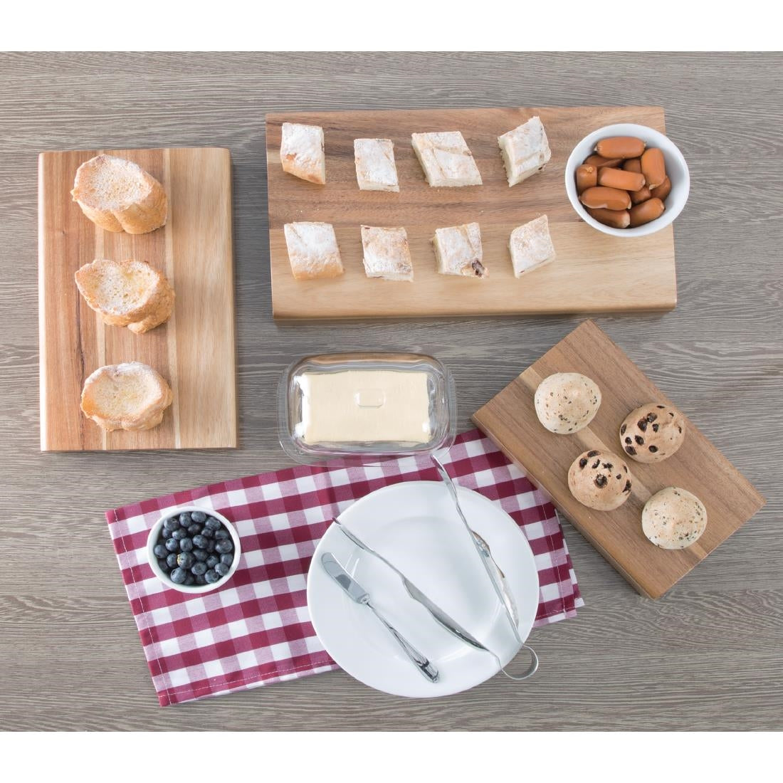 Olympia Acacia Wood Riser Set (3 Pack)