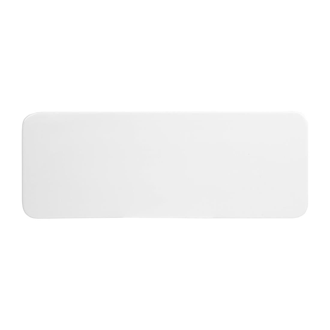 Churchill Alchemy White Rectangular Platters 376x140mm (4 Pack)