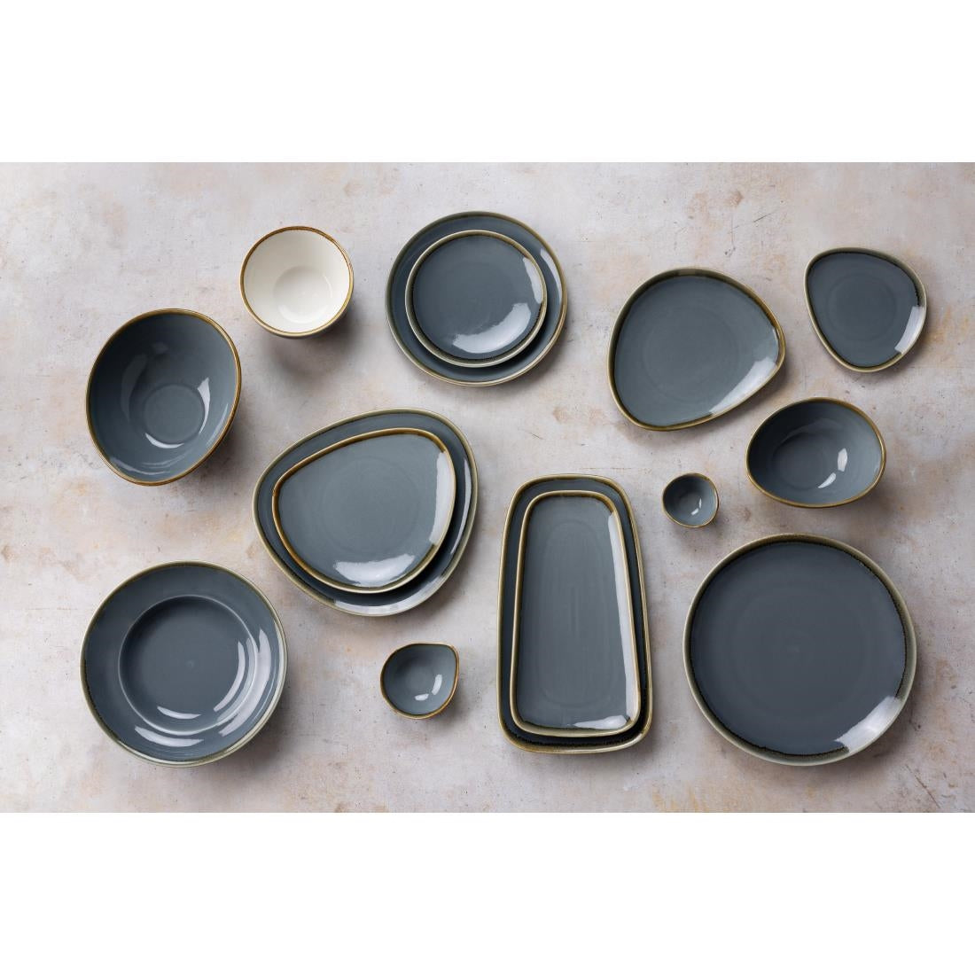 Olympia Kiln Ocean Coupe Plates 180mm (6 Pack)