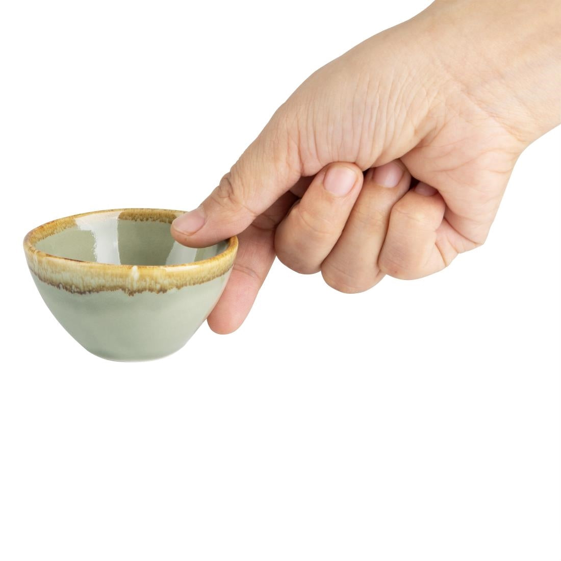 Olympia Kiln Dipping Pots Moss 70mm (12 Pack)