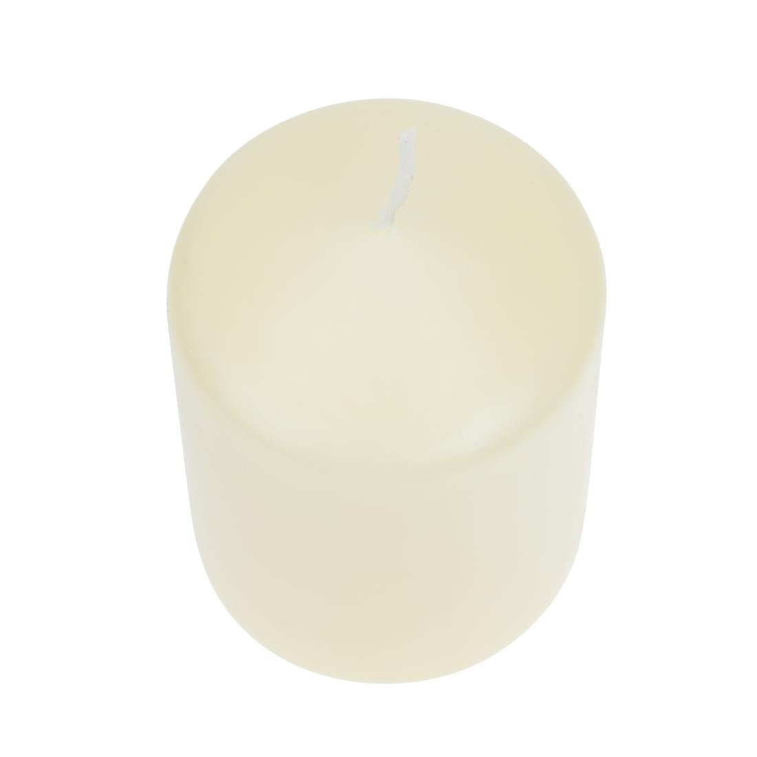 Bolsius Ivory Pillar Short Candles 3" (12 Pack)