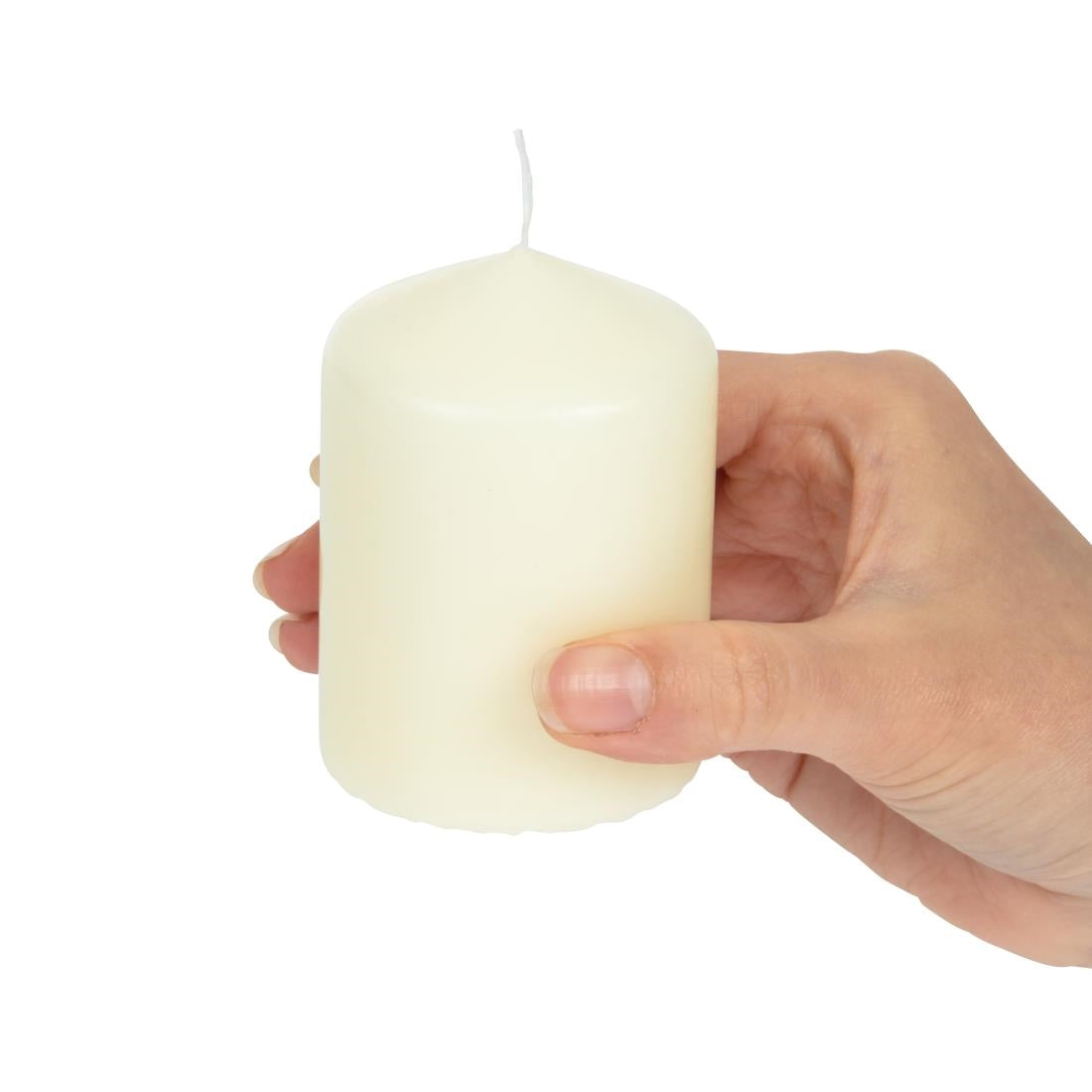 Bolsius Ivory Pillar Short Candles 3" (12 Pack)