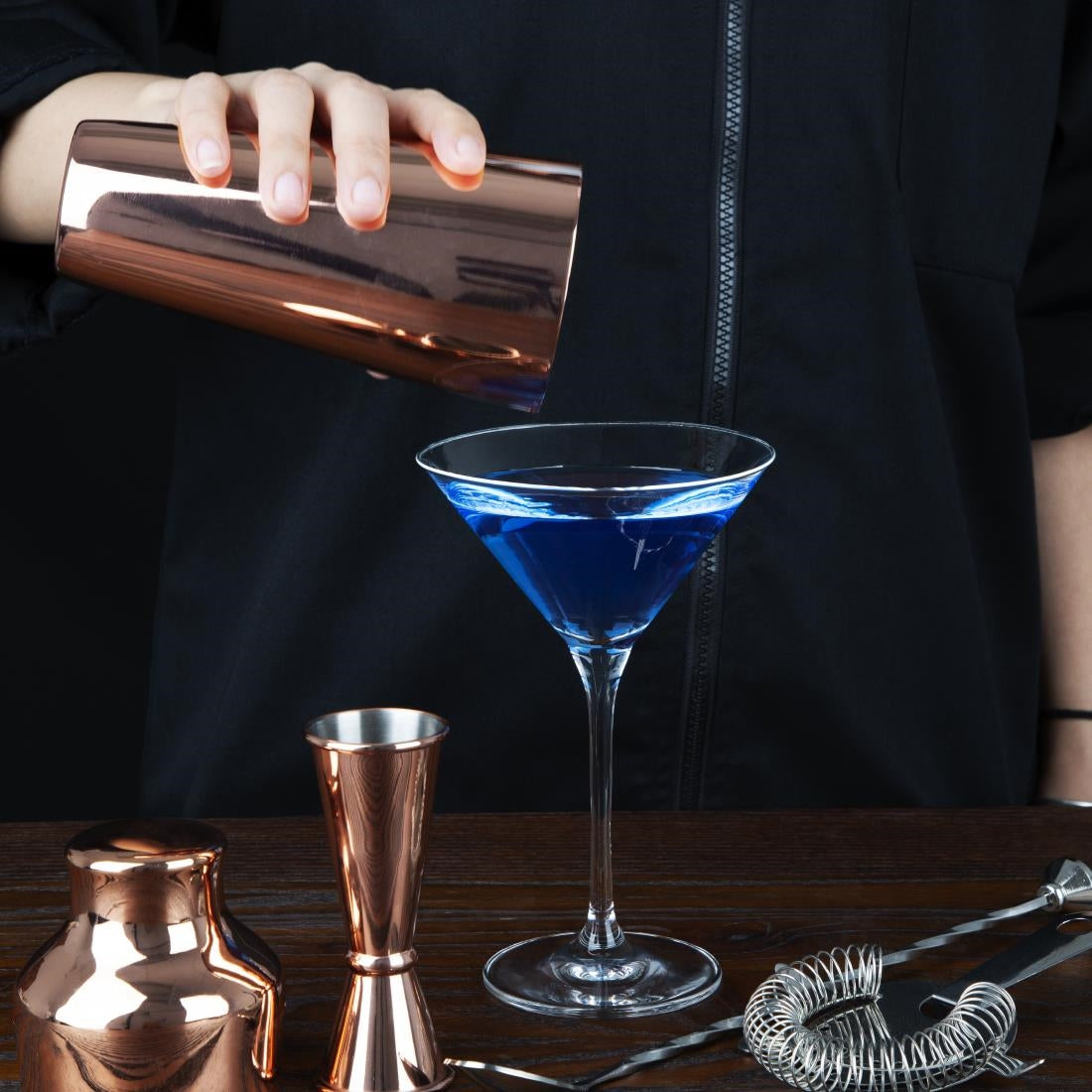 Olympia Campana One Piece Crystal Martini Glasses 260ml (6 Pack)