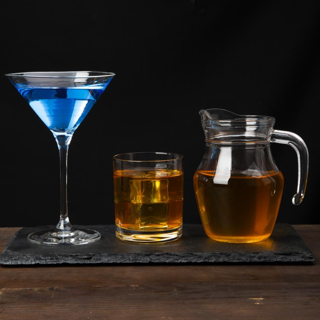 Olympia Campana One Piece Crystal Martini Glasses 260ml (6 Pack)