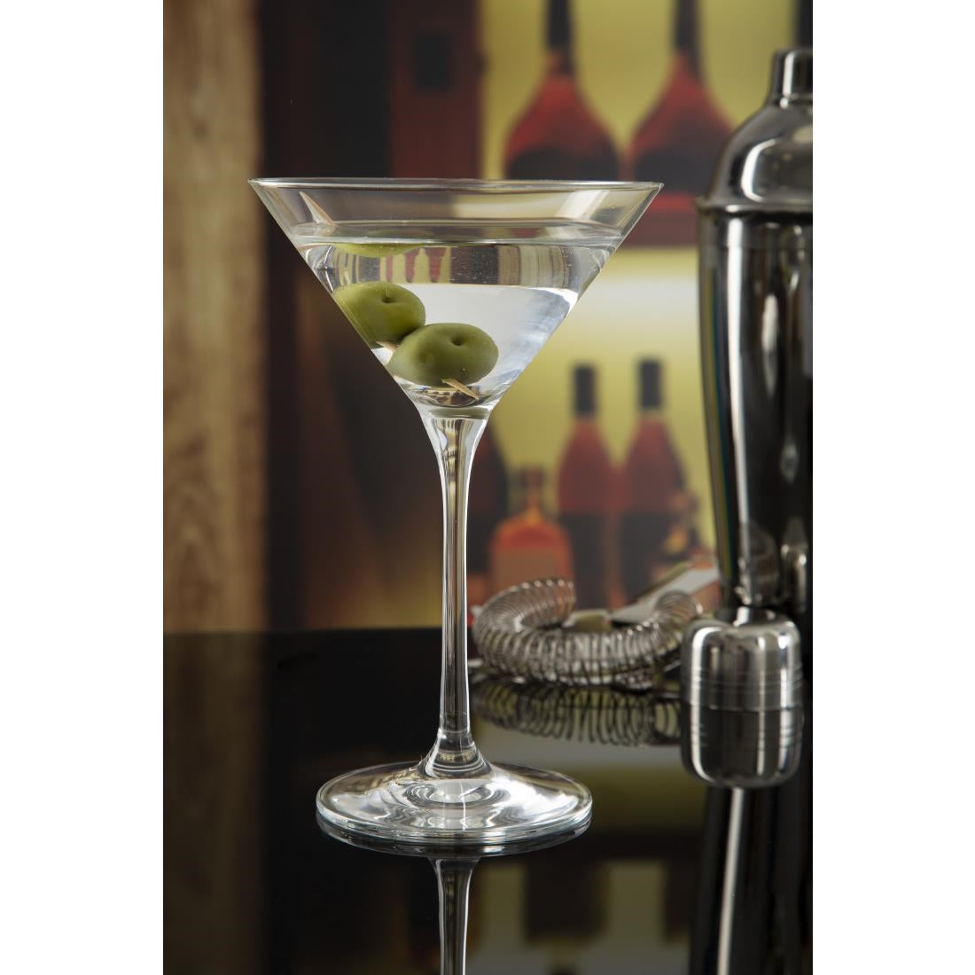 Olympia Campana One Piece Crystal Martini Glasses 260ml (6 Pack)