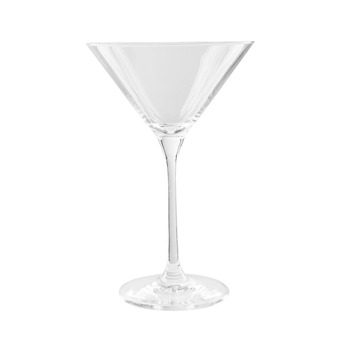 Olympia Campana One Piece Crystal Martini Glasses 260ml (6 Pack)