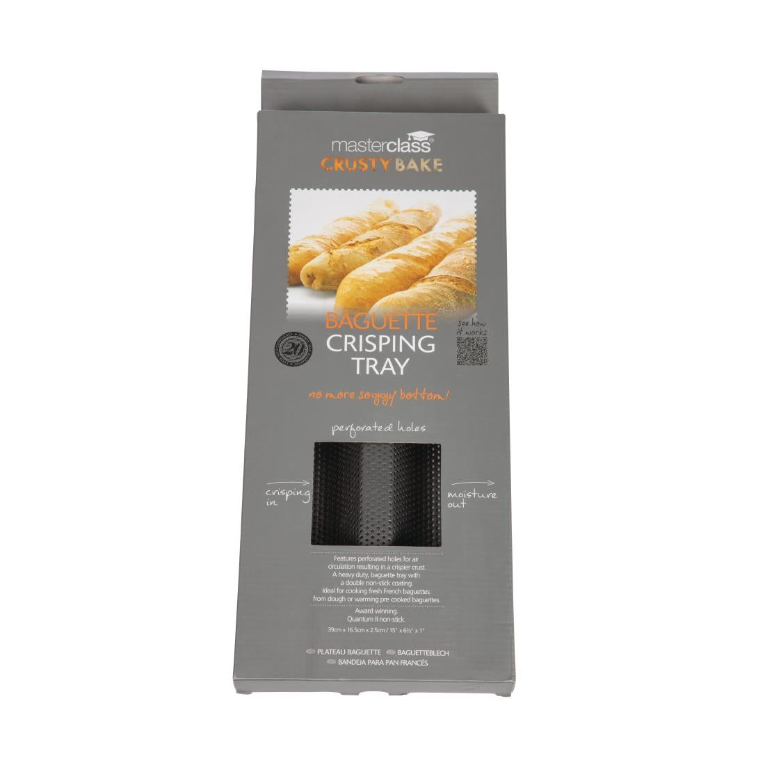 MasterClass Crusty Bake Non Stick Baguette Tray 165x390mm