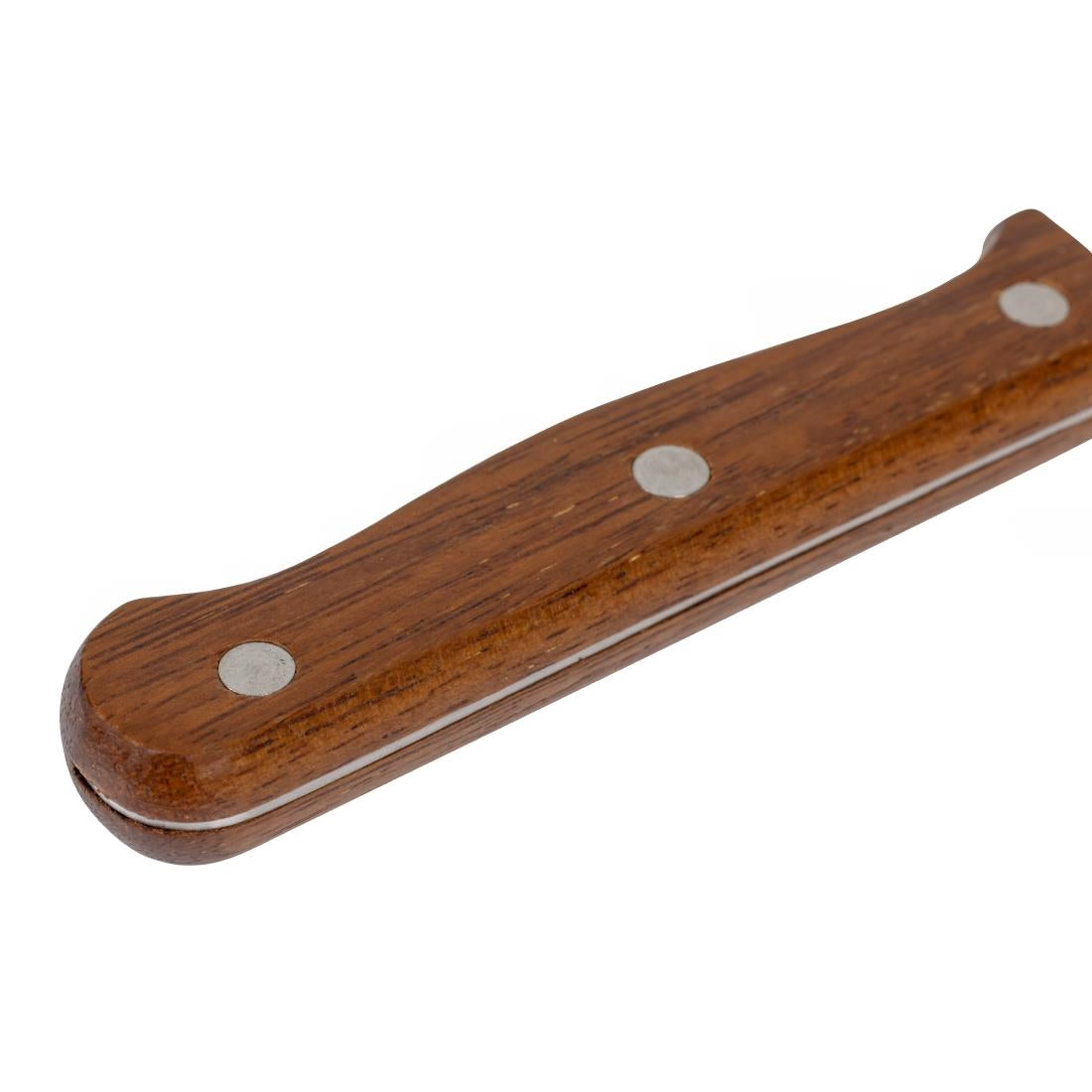 Olympia Rounded Steak Knives with Acacia Wood Handles 110mm (12 Pack)