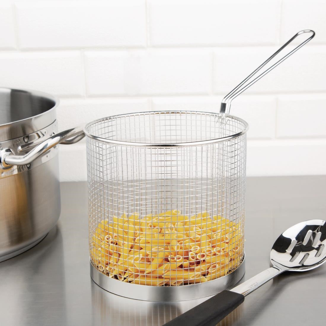 Vogue Stainless Steel Spaghetti Basket 18cm