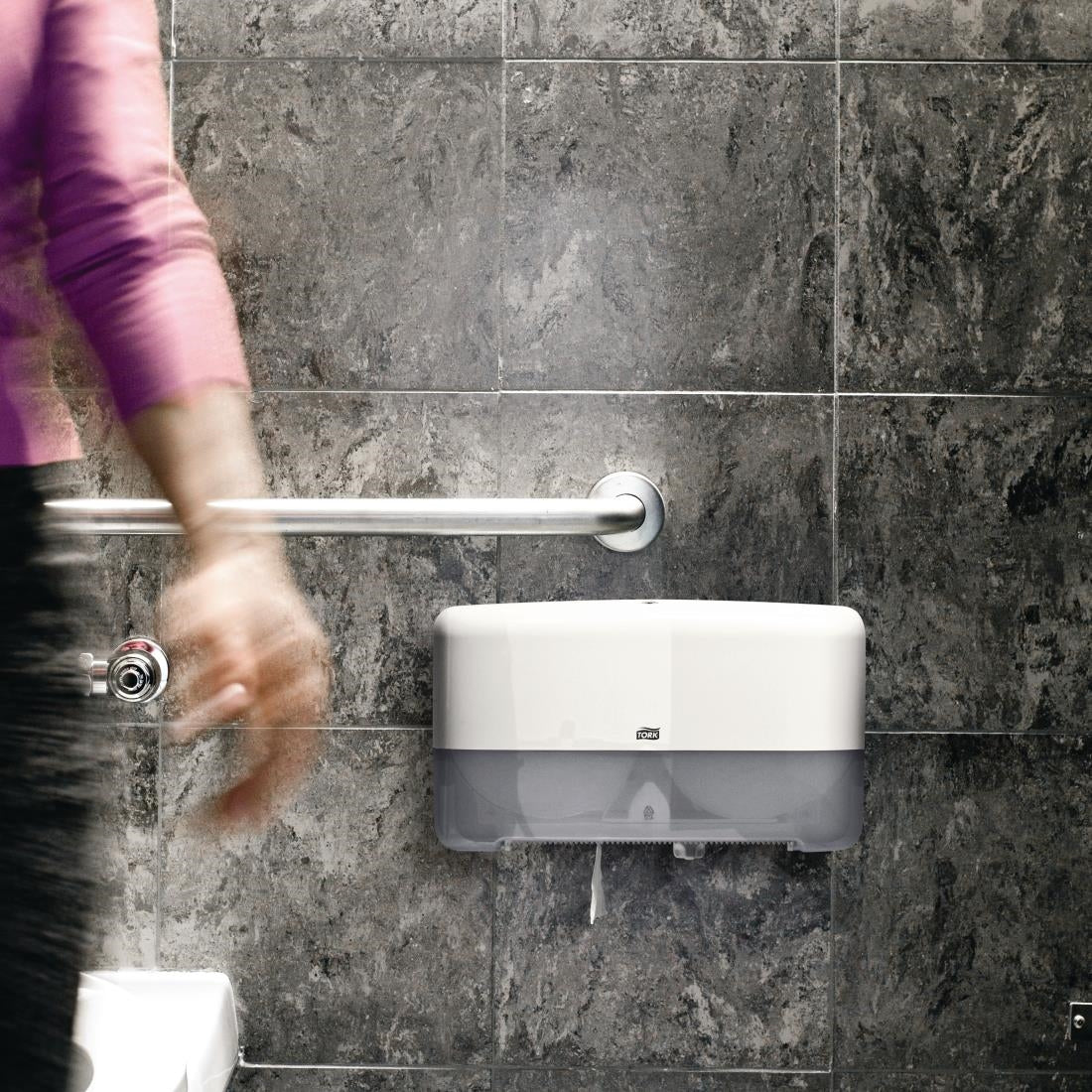 Tork Twin Coreless Toilet Roll Dispenser