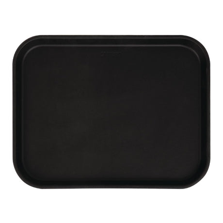 Cambro Camtread Fibreglass Rectangular Non-Slip Tray Black 457mm