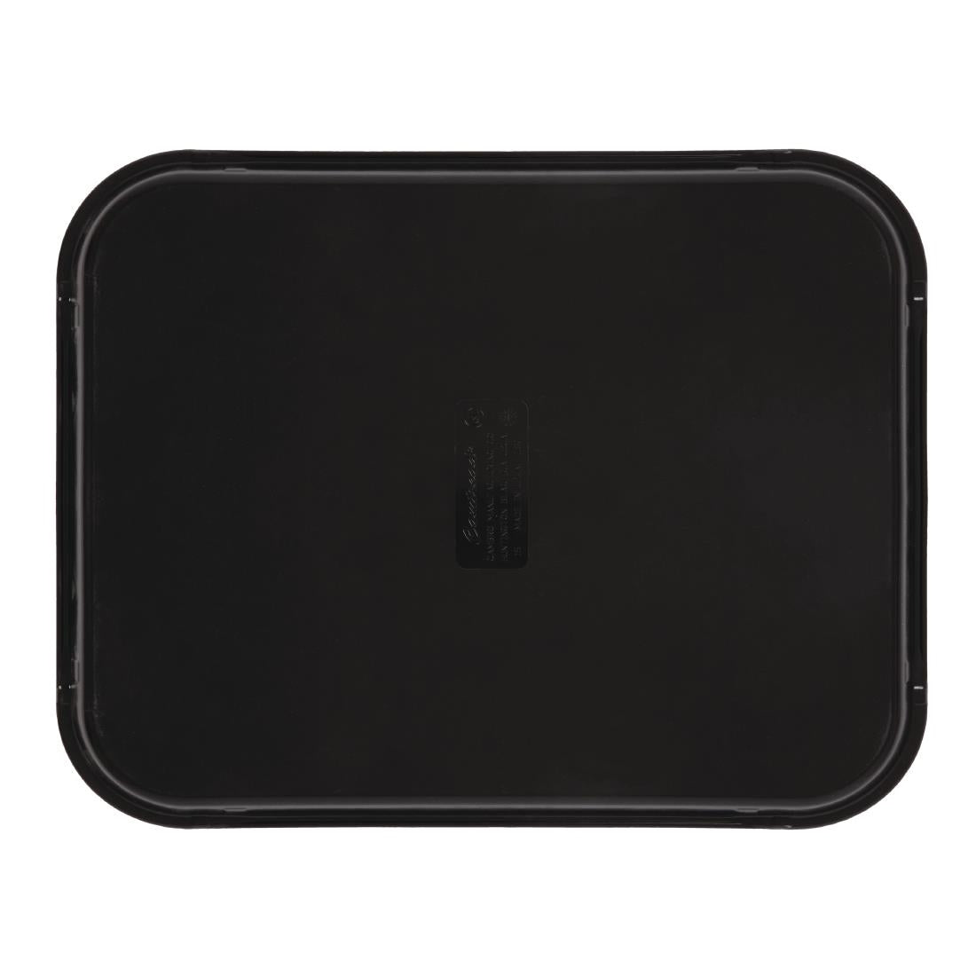 Cambro Camtread Fibreglass Rectangular Non-Slip Tray Black 457mm