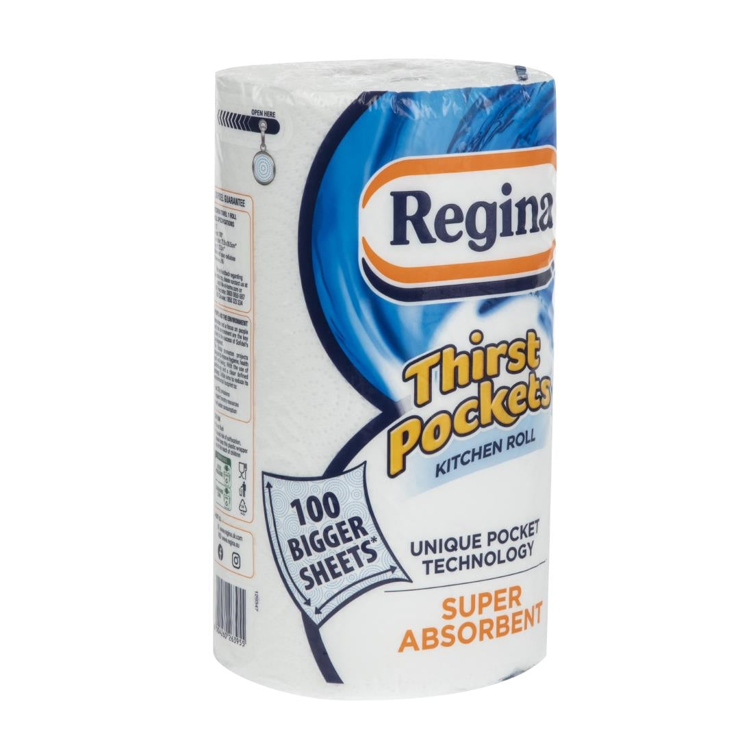 Regina Thirst Pockets Kitchen Roll White 2-Ply 22.9m (6 Pack)