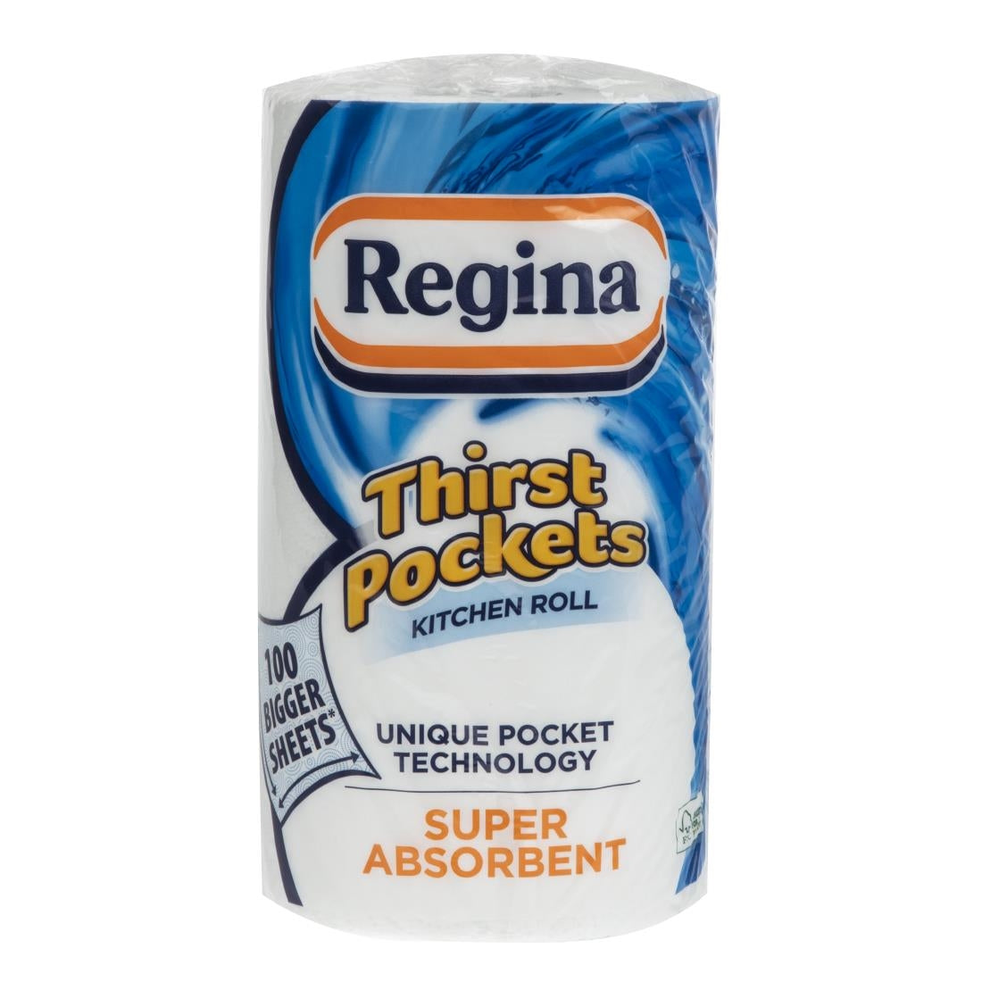Regina Thirst Pockets Kitchen Roll White 2-Ply 22.9m (6 Pack)