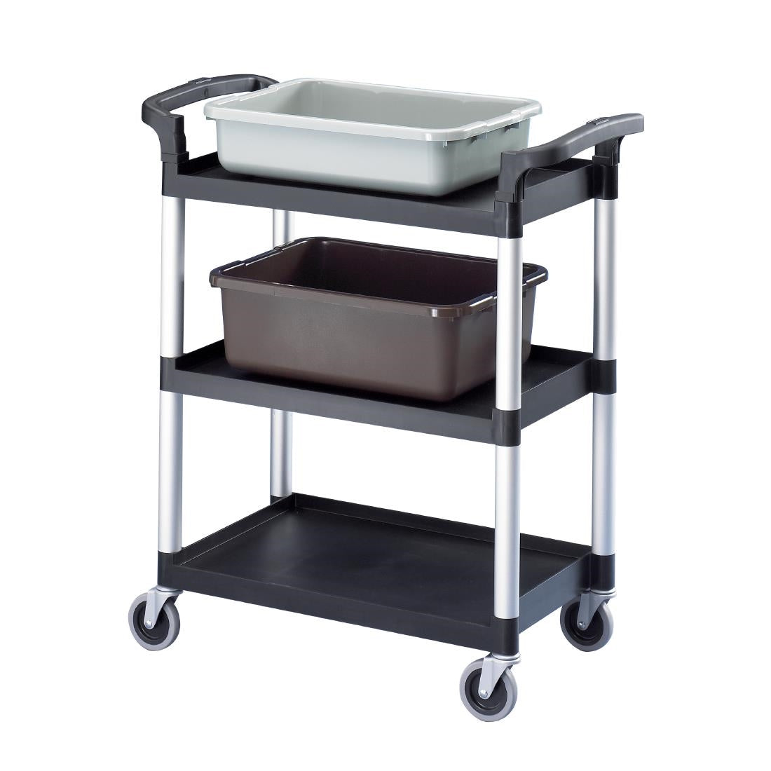Cambro Three Shelf Utility Cart Black