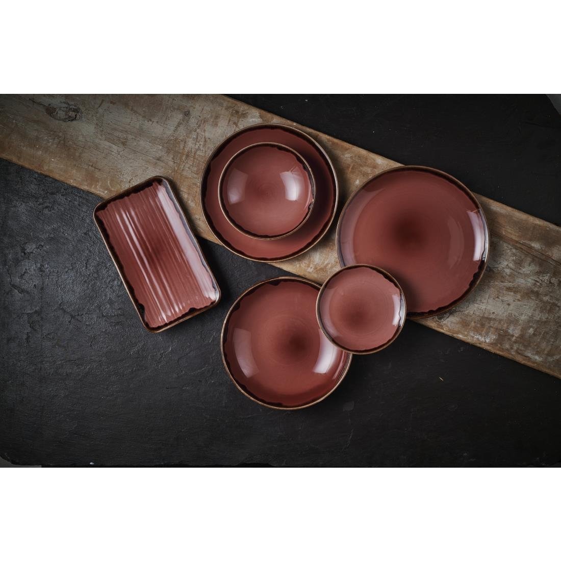 Dudson Harvest Coupe Plates Plum 260mm (12 Pack)
