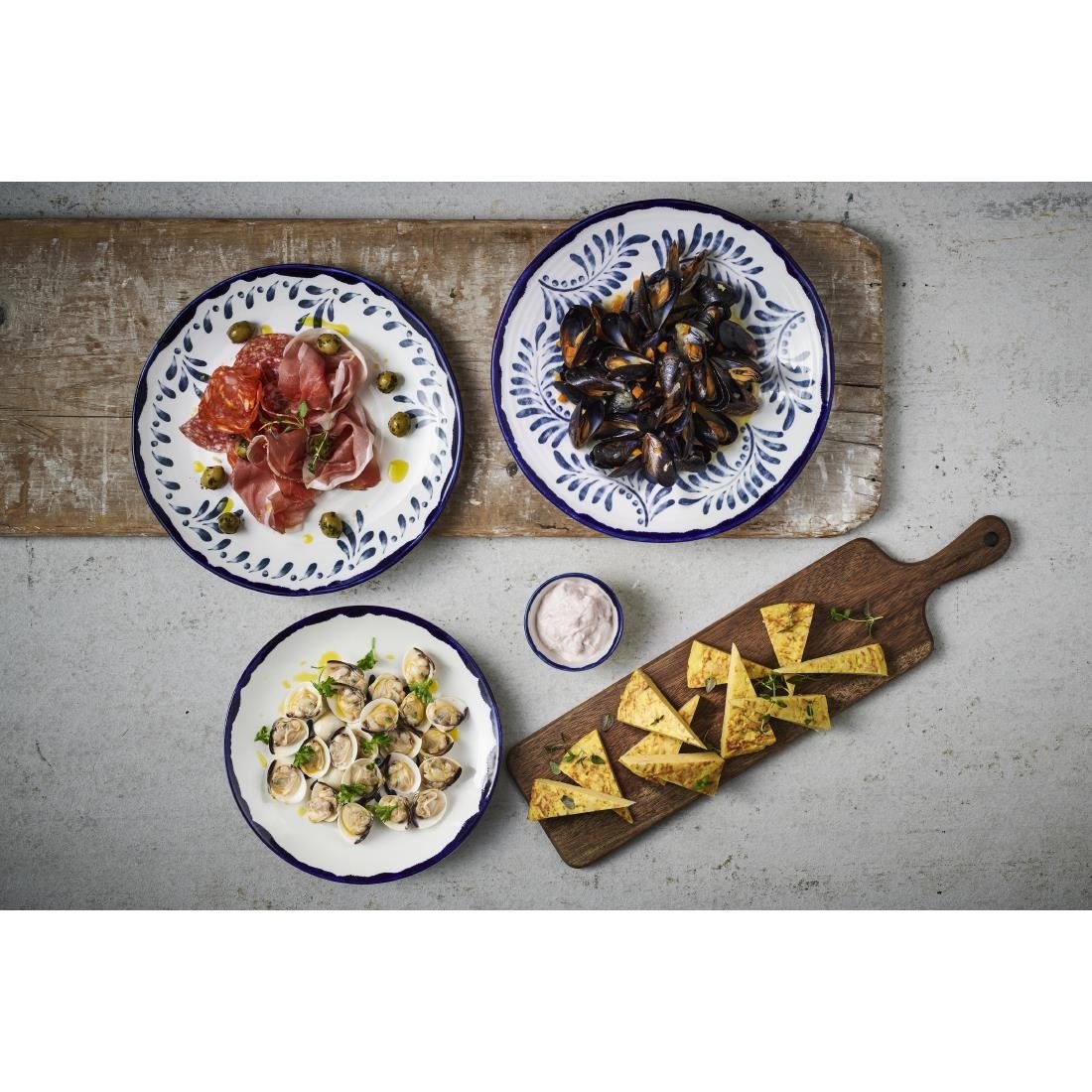 Dudson Harvest Mediterranean Organic Coupe Plates 11.4 inch (12 Pack)