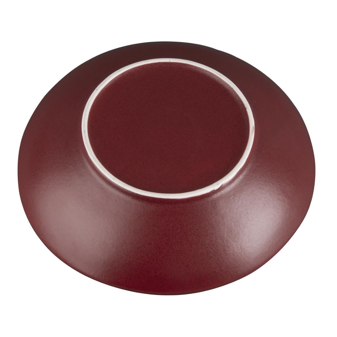 Olympia Build-a-Bowls Flat Bowls Red 250mm (4 Pack)