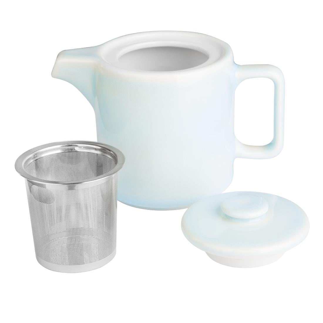 Olympia Fondant Tea Pots Aqua 450ml (2 Pack)