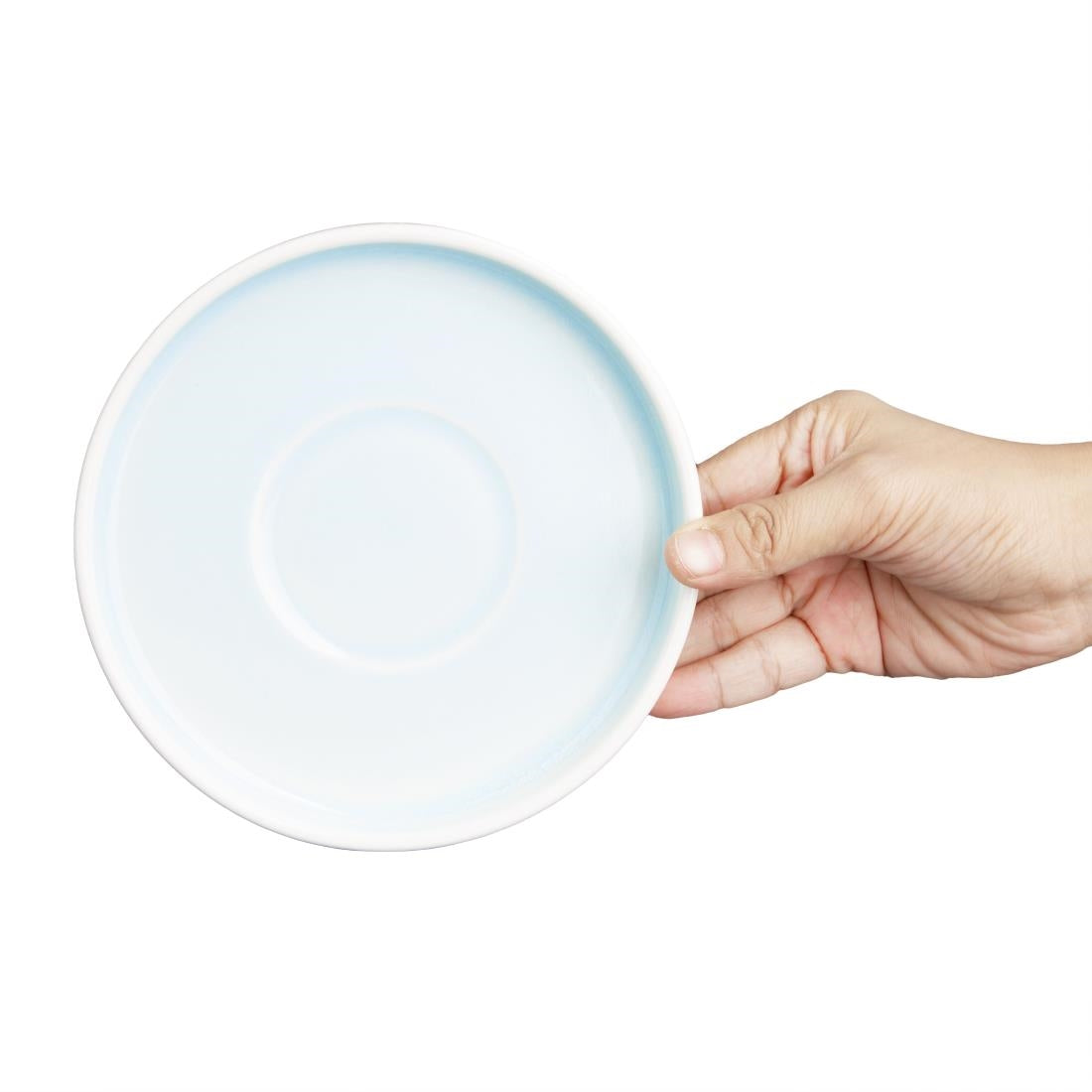 Olympia Fondant Saucers Aqua 155mm (6 Pack)