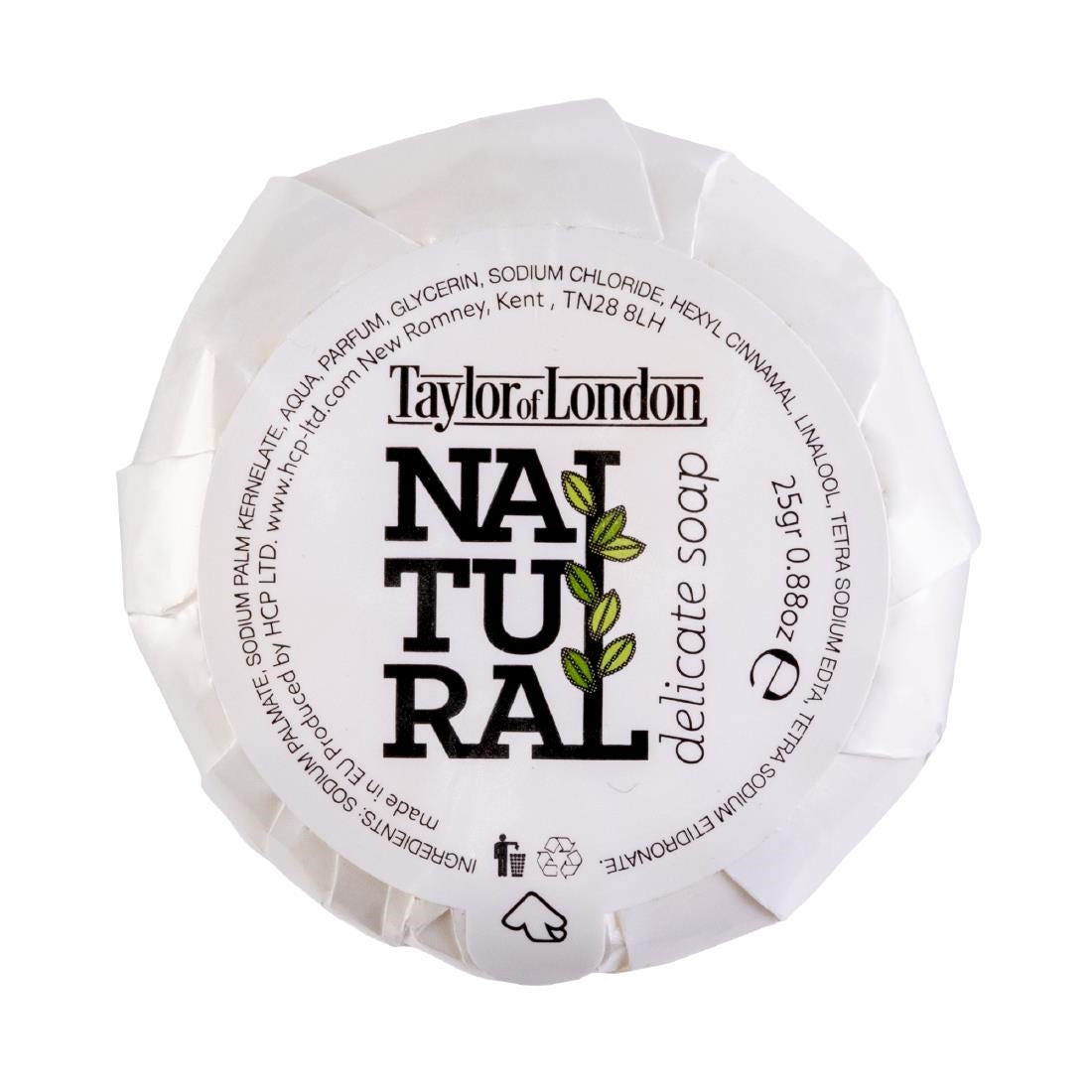 Hotel Complimentary Taylor of London 90% Natural Pleated Soap 25g (100 Pack)