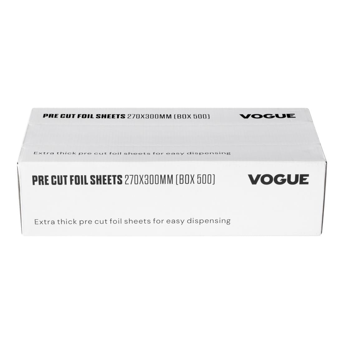 Vogue Aluminium Foil Sheets 270x300mm (500 Pack)
